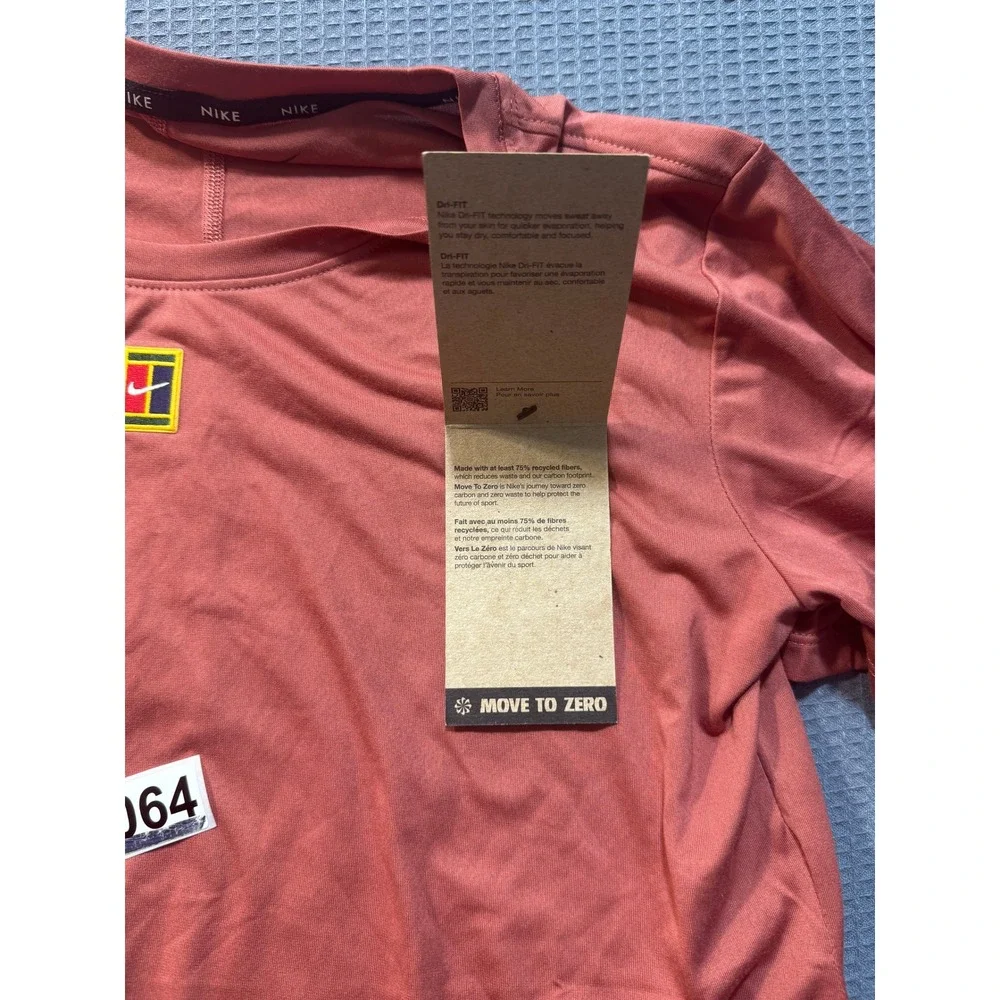 Nike Court Dri-FIT Tennis Top Womens Small Orange